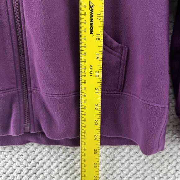 VTG The North Face Sweater Women L Purple Y2K Fairy Grunge Hoodie Full Zip Artsy - Picture 8 of 12